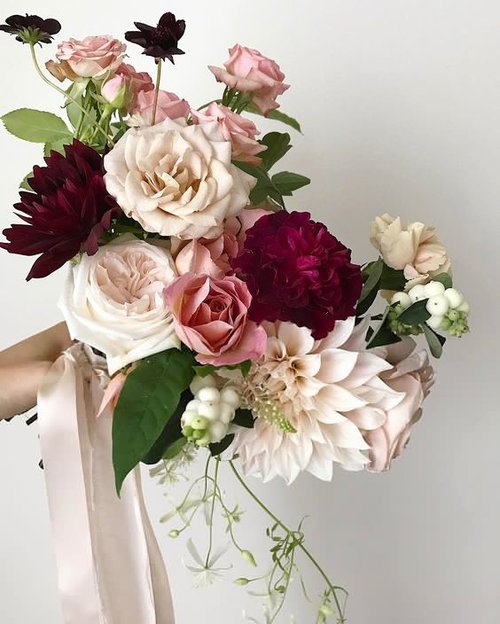 Red Pink and White Bouquet